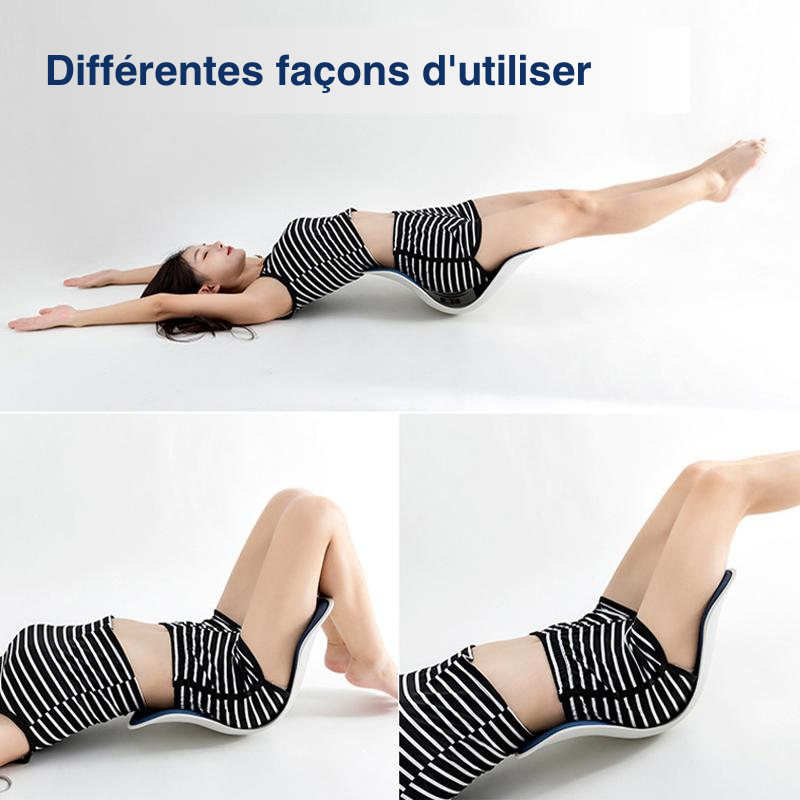 Coussin de soutien lombaire, anti-fatigue multi-usage, ergonomique en nylon respirant et lavable