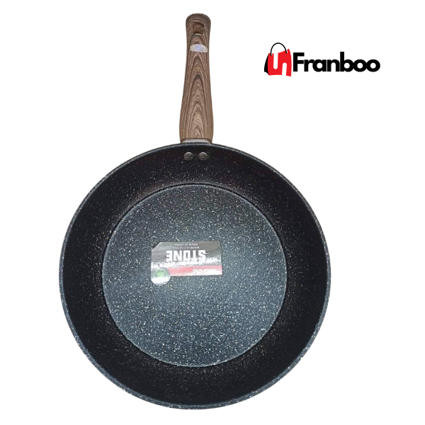 Poêle Creuse 24 cm Granit Antiadhésive – Cuisinez Sans Accrocher !